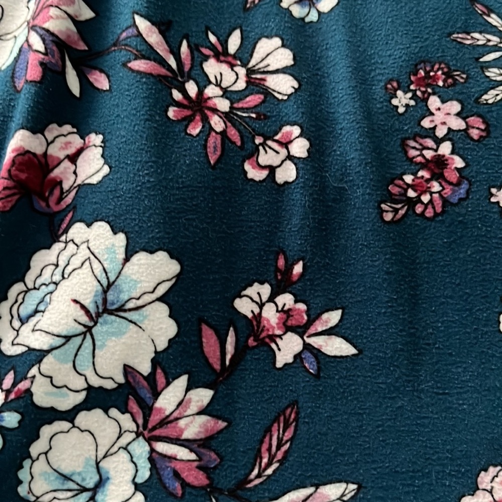 PINK ROSE FLORAL MINI DRESS (Small) - Picture 2 of 2